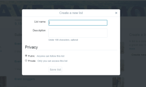 capture - twitter lists